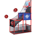 Arcade Basketball Game Set with Balls and Hoop, For Boys&Girls, Indoor Outdoor Toy, Ideal for Competition, Halloween/Christmas gifts